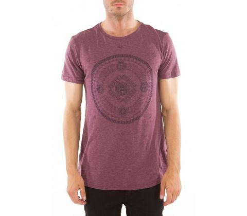 Brun/rødlig retro Quiksilver t-shirt 