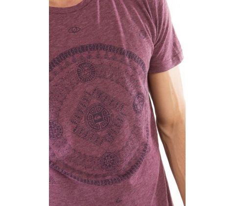 Brun/rødlig retro Quiksilver t-shirt logo