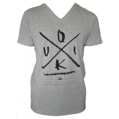 Lys Quiksilver t-shirt med sort print 