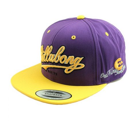 Lilla og gul Billabong cap. Billabong skater kasket