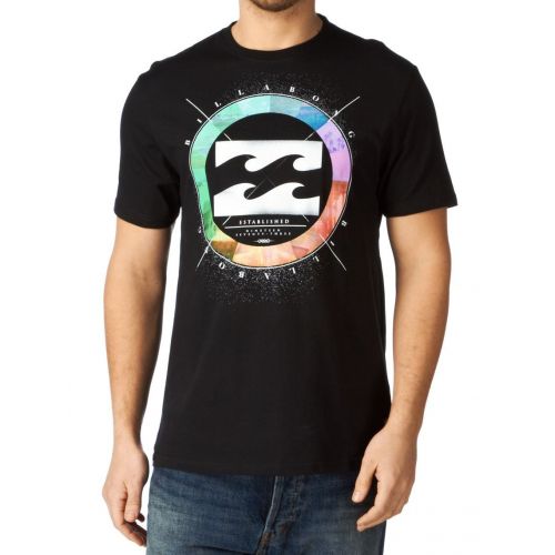 Sort Billabong t-shirt med cool wheel print 
