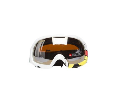 Hvid/orange Quiksilver skibrille med allround linse. 