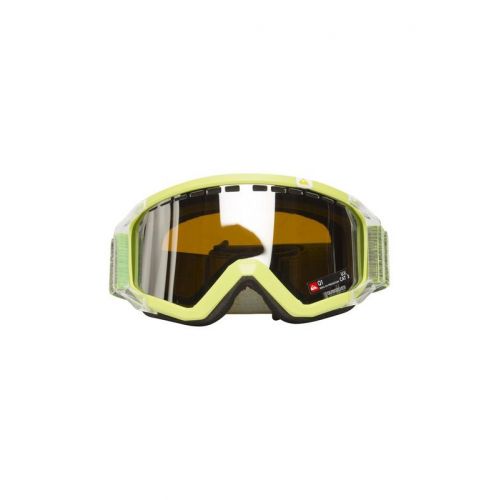 Lime/orange Quiksilver skibrillemed allround linse. 