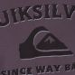 Mørkegrå Quiksilver t-shirt  logo
