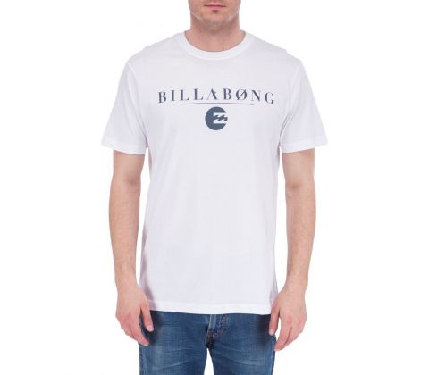 Hvid Billabong t-shirt med elegant print. front