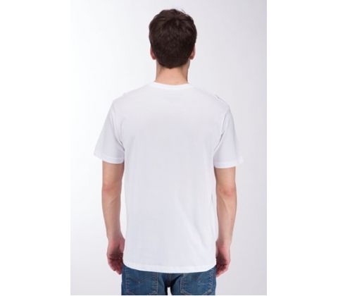 Hvid Billabong t-shirt med elegant print. bag på