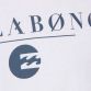 Hvid Billabong t-shirt med elegant print. logo
