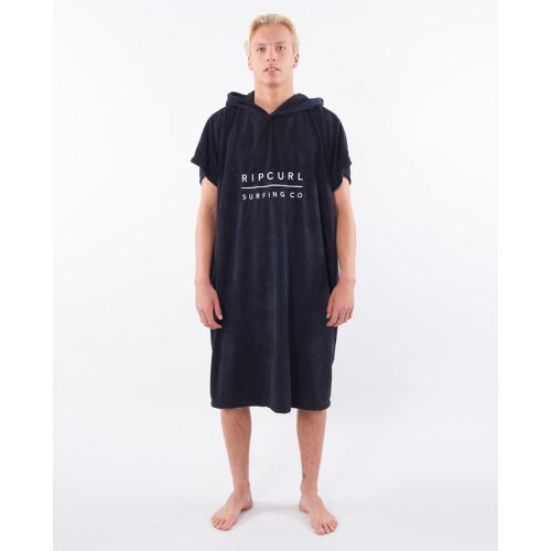 Billig sort RipCurl poncho. Rip Curl hooded towel