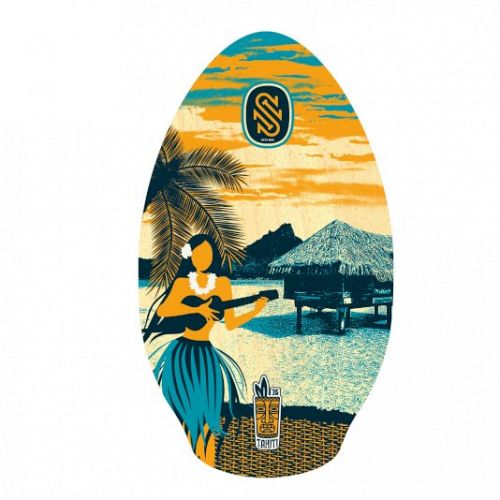 Skimboard til dit barn -35'' Tahiti wood Slidz 